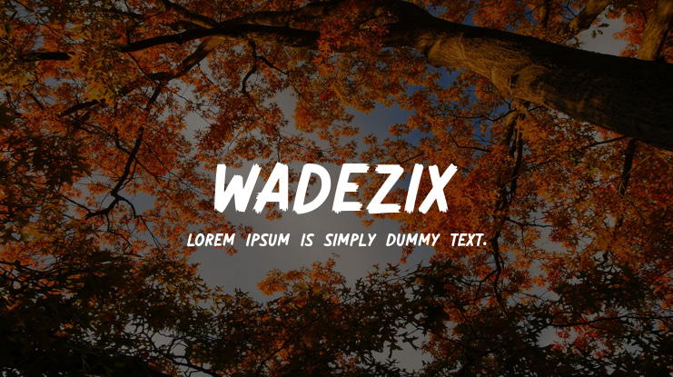 Wadezix Font