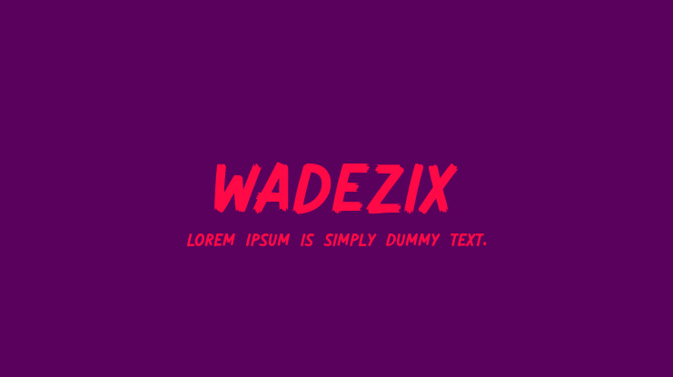 Wadezix Font
