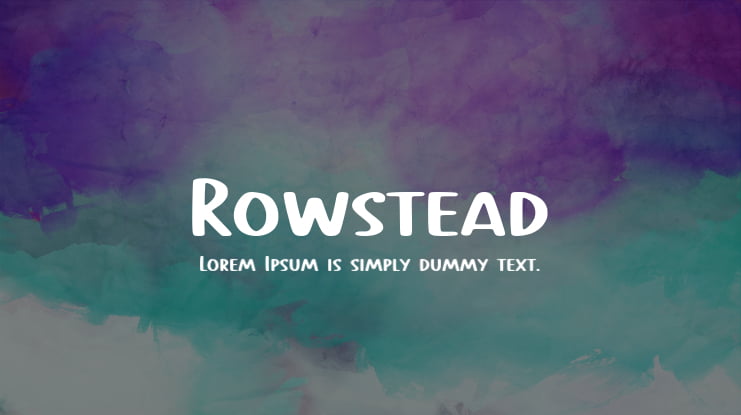 Rowstead Font