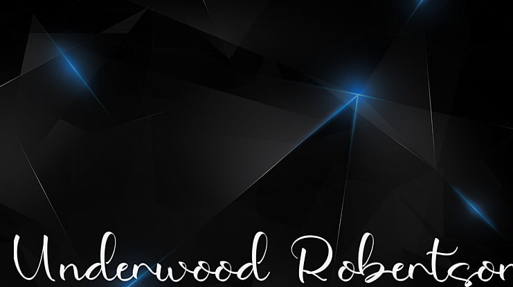 Underwood Robertson Font