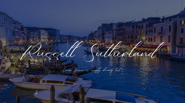 Russell Sutherland Font