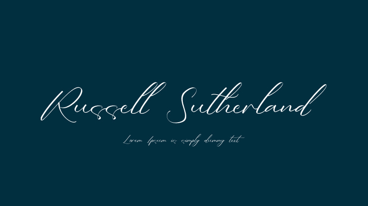 Russell Sutherland Font