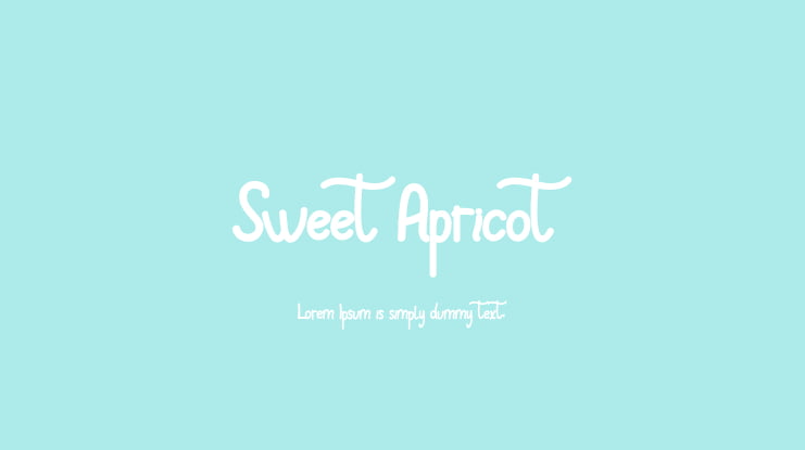 Sweet Apricot Font