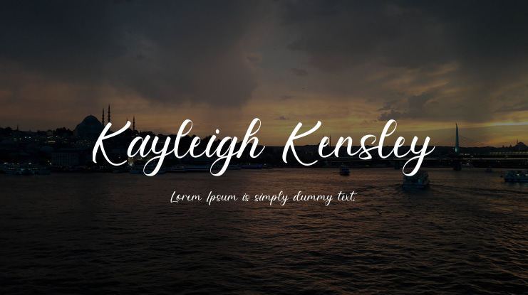 Kayleigh Kensley Font
