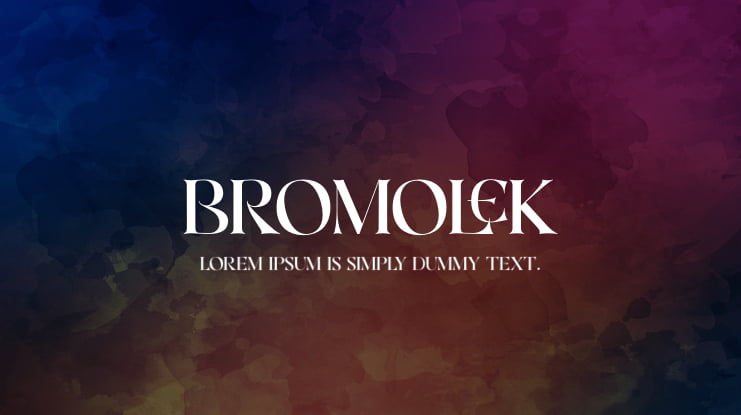 Bromolek Font