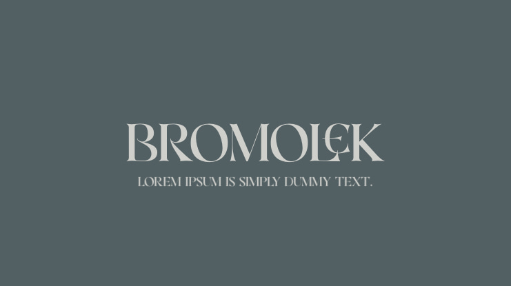 Bromolek Font