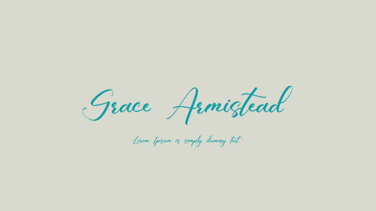 Grace Armistead Font