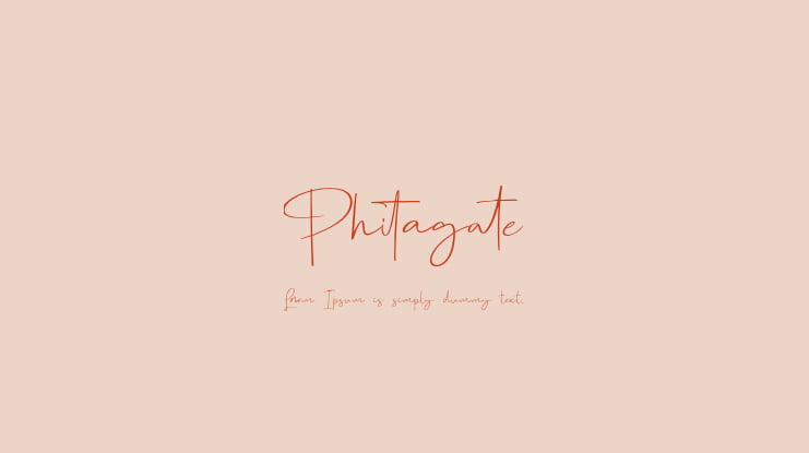 Phitagate Font