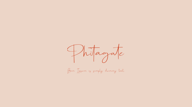 Phitagate Font