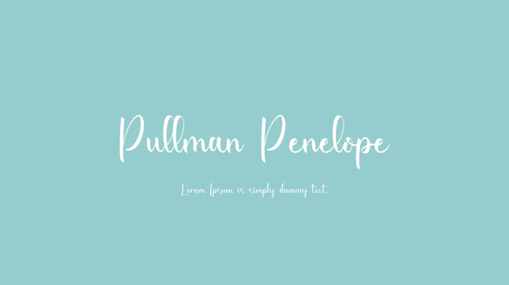 Pullman Penelope Font