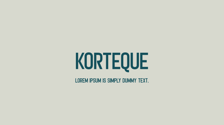 Korteque Font
