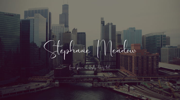 Stephanie Meadow Font