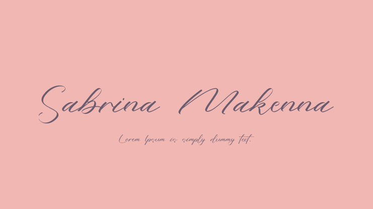 Sabrina Makenna Font