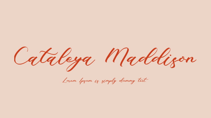 Cataleya Maddison Font