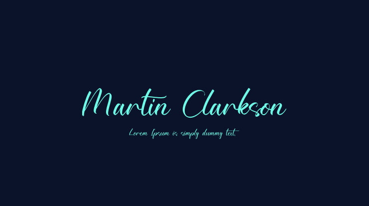 Martin Clarkson Font