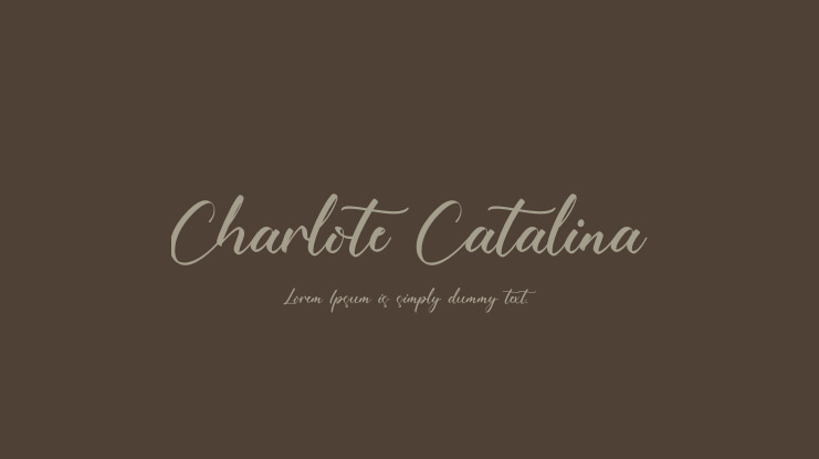 Charlote Catalina Font