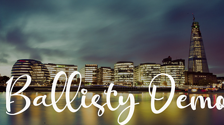 Ballisty Demo Font