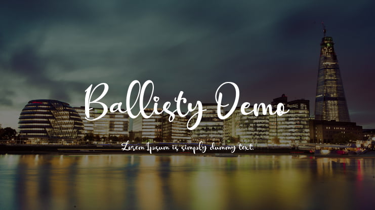 Ballisty Demo Font