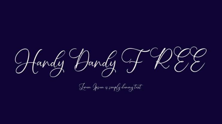 Handy Dandy FREE Font