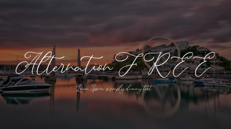 Alternation FREE Font