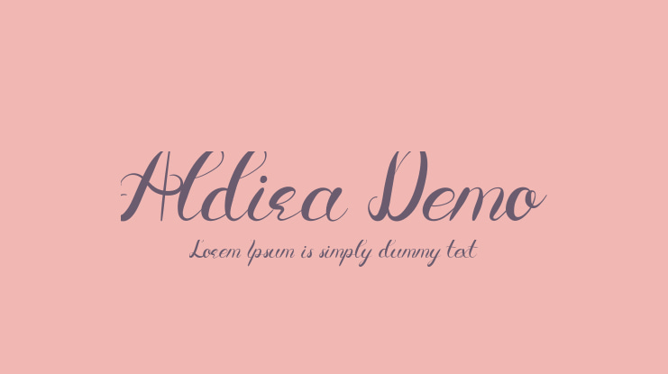 Aldira Demo Font