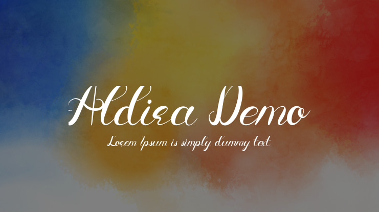 Aldira Demo Font