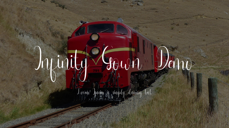 Infinity Gown Demo Font