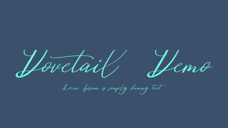 Dovetail Demo Font