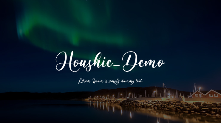 Houshie_Demo Font