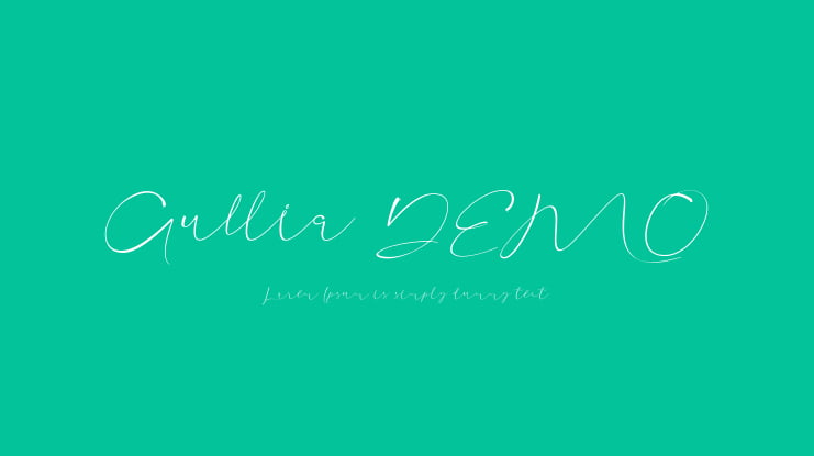 Aullia DEMO Font