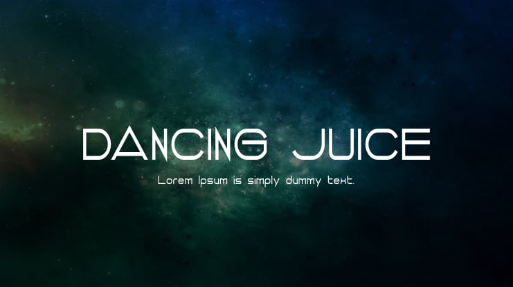 DANCING JUICE Font Family