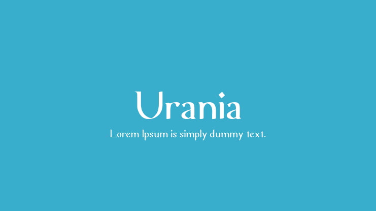 Urania Font Family