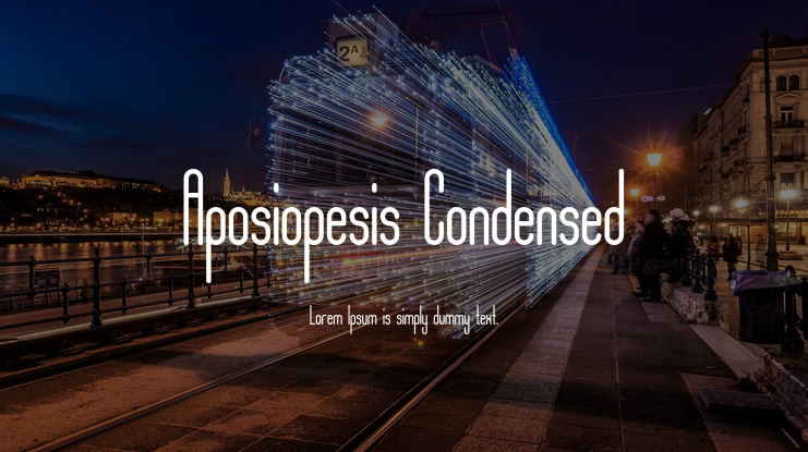 Aposiopesis Condensed Font