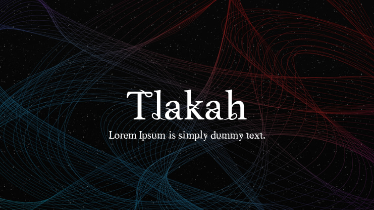 Tlakah Font