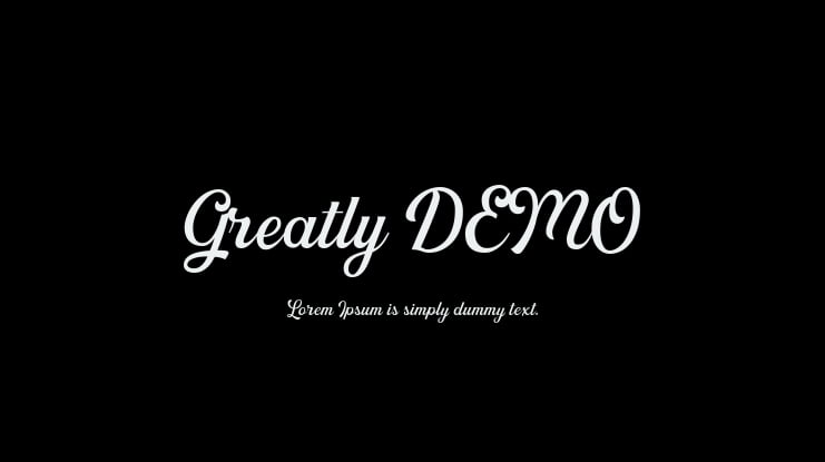 Greatly DEMO Font