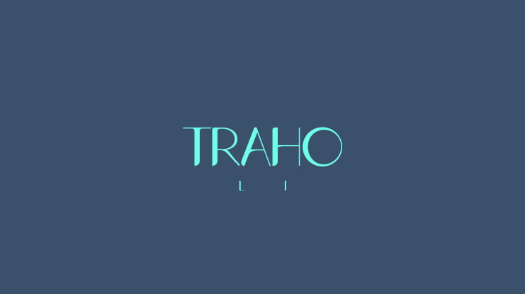 TRAHO2 Font