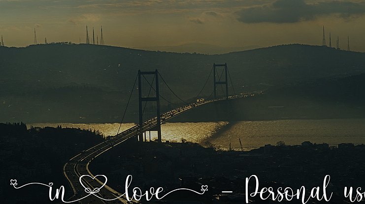 inlove - Personal use Font