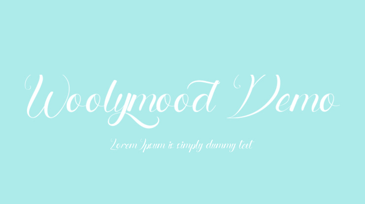 Woolymood Demo Font