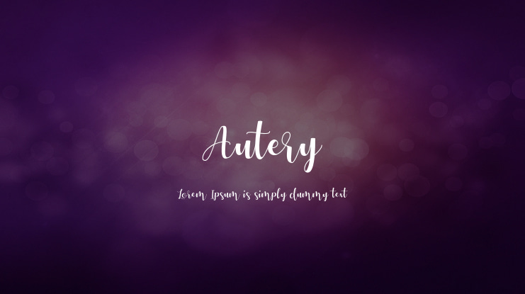 Autery Font