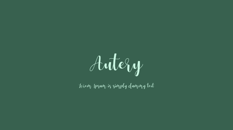 Autery Font