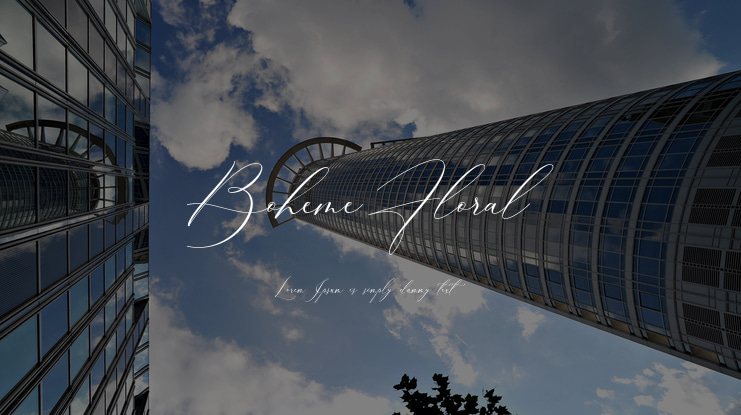 Boheme Floral Font
