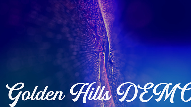 Golden Hills DEMO Font