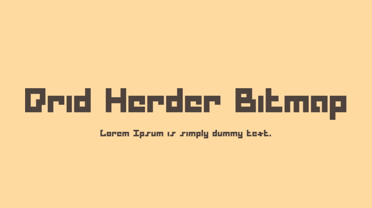 Drid Herder Bitmap Font Family