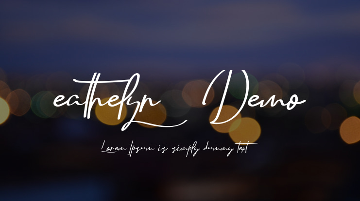 Eathelyn Demo Font