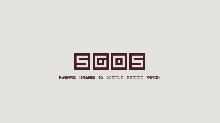 SG05 Font