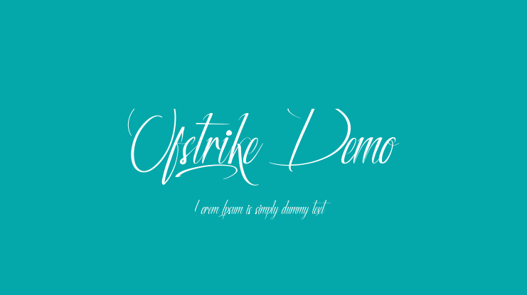 Ofstrike Demo Font