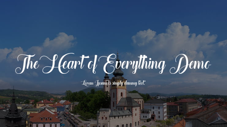 The Heart of Everything Demo Font