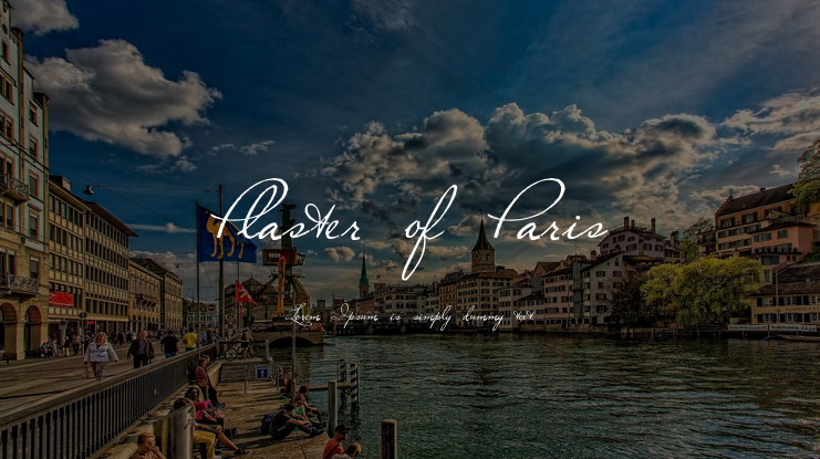 Plaster of Paris Font