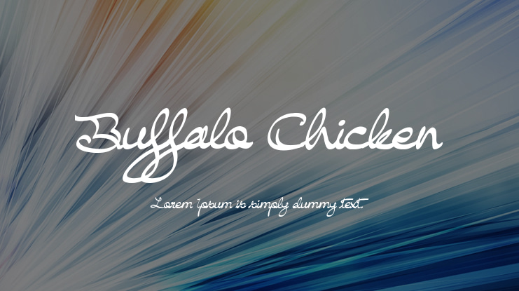 Buffalo Chicken Font