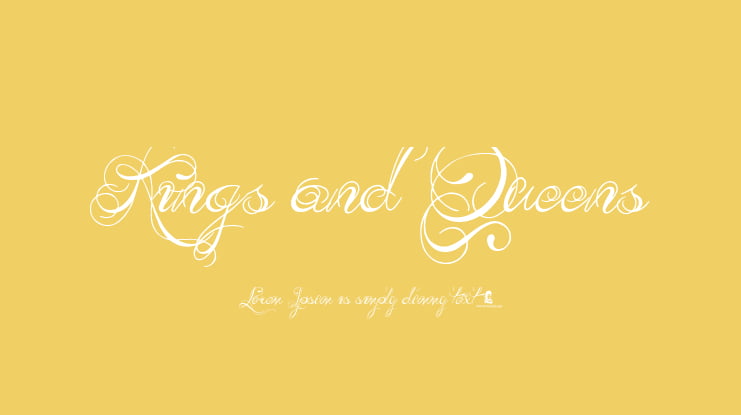 Kings and Queens Font